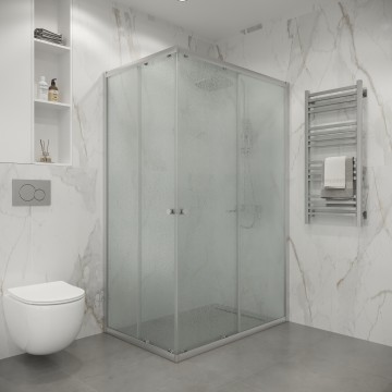 Душевое ограждение Niagara Eco NG-1012-14QMT (120х80х190) прямоугольник,раздвижное,хром,стекло матовое,1 место