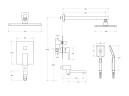 Душевой комплект встраиваемый с изливом CEZARES SLIDER-VDSET-GM
