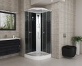 Душевая кабина Niagara Eco NG-4503-14 (80х80х215) низкий поддон(13см),стекло мозаика,3 места