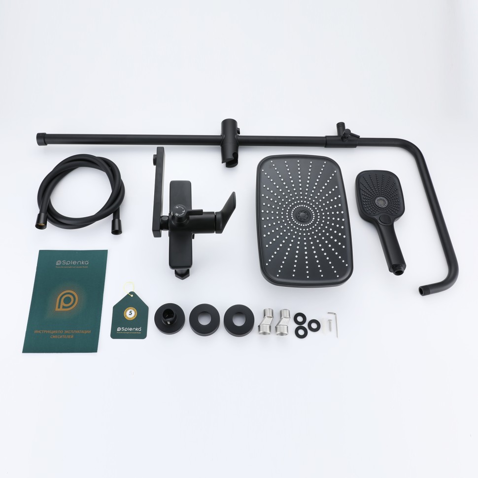 Душевая система Splenka для ванны и душа S40.24.06 Черный