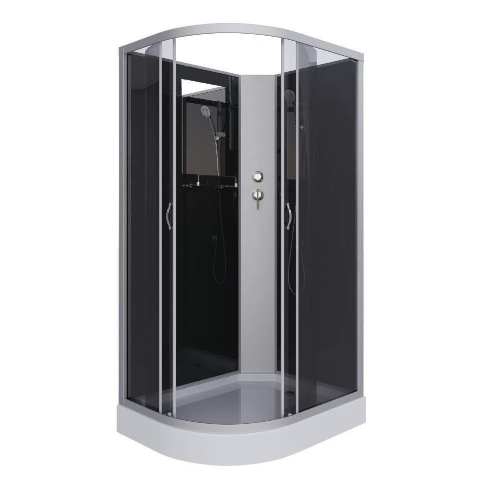 Душевая кабина Niagara Classic NG-3512-14RBK (120х80х200) низкий поддон(13см),стекло тонированное,3 места