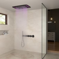 Душевая система встроенная с термостатом Timo Saona SX-2319/03SM черный