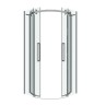 Душевое ограждение Grossman Classic 301.K33.04.9090.10.00 (90х90х195) четверть круга,раздвижная,хром,стекло прозрачное, 1 место