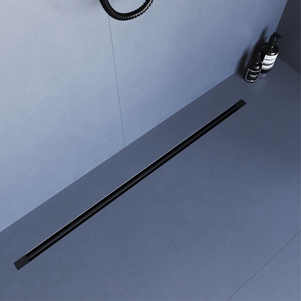 Душевой трап обрезной - SDR-50B - черный (600)