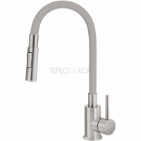 Смеситель для кухни, с гибким изливом - 2 вида струй