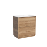 Тумба под раковину SANCOS Libra Floor напольная, 790х450х840, c двумя ящиками оснащенными доводчиками, дуб чарльстон, арт. LB80FECH