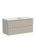 Тумба подвесная SANCOS Snob T левая 995х445х500, c двумя ящиками оснащенными доводчиками, Beige Soft , арт.SNT100LCE