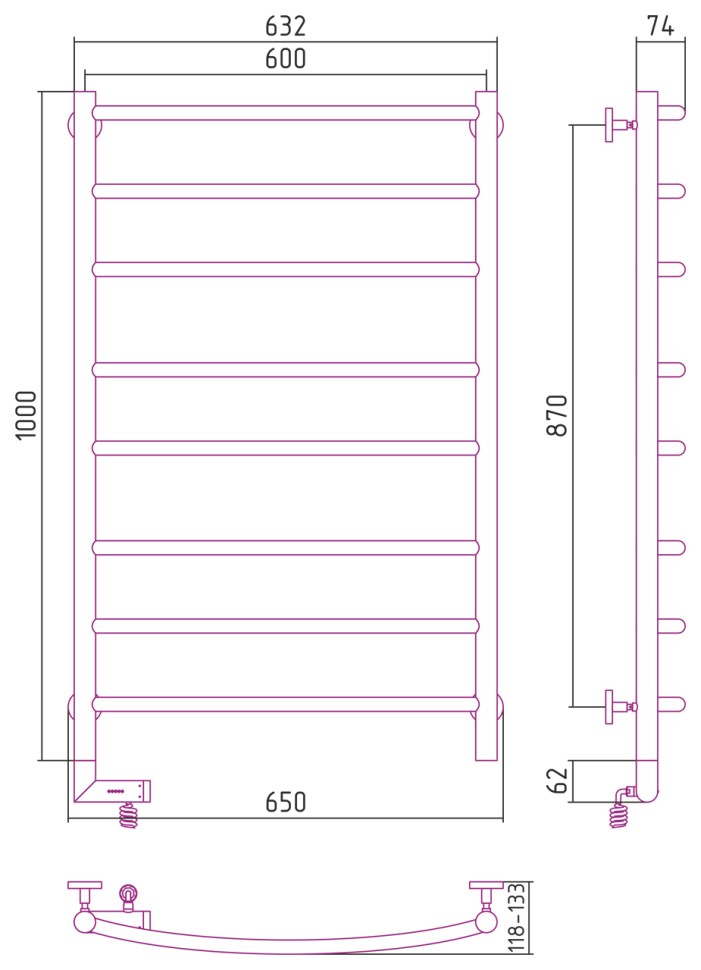 Галант 2.0 1000х600 МЭМ левый