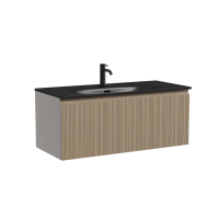 Тумба подвесная SANCOS Code 990х453х400, c одним ящиком оснащенным доводчиками, цвет серо- бежевый , арт. CD100GB