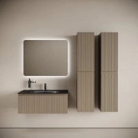 Тумба подвесная SANCOS Code 990х453х400, c одним ящиком оснащенным доводчиками, цвет серо- бежевый , арт. CD100GB