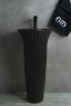 Раковина Gid Nb132bg 81114 накладная под черная графит 41x41x84