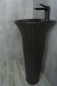 Раковина Gid Nb132bg 81114 накладная под черная графит 41x41x84