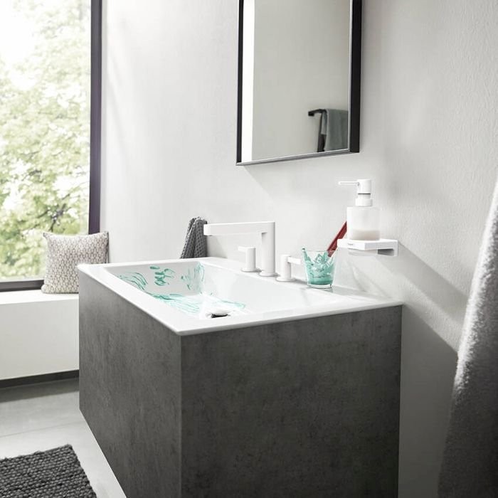 Диспенсер для жидкого мыла Hansgrohe AddStoris, белый матовый, 41745700