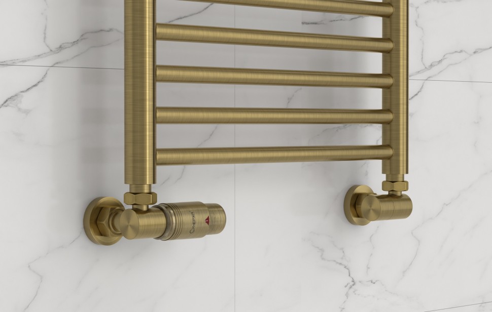 Автоматический терморегулятор 3D левый (G 1/2" НР х G 3/4" НГ)