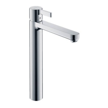 Смеситель для раковины Hansgrohe Metris S Highriser, без сливного набора 31023000, хром