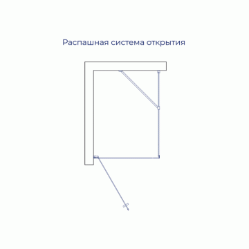 Душевой уголок RGW LE-034 (LE-003 + Z-14) 900x800