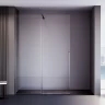 Душевая перегородка Veconi Premium Trento PTDW-50GR, 1400x2000, брашированный графит, стекло прозрачное