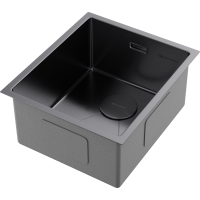 Кухонная мойка Omoikiri Taki 38-U/IF-GM нерж. сталь/вороненая сталь