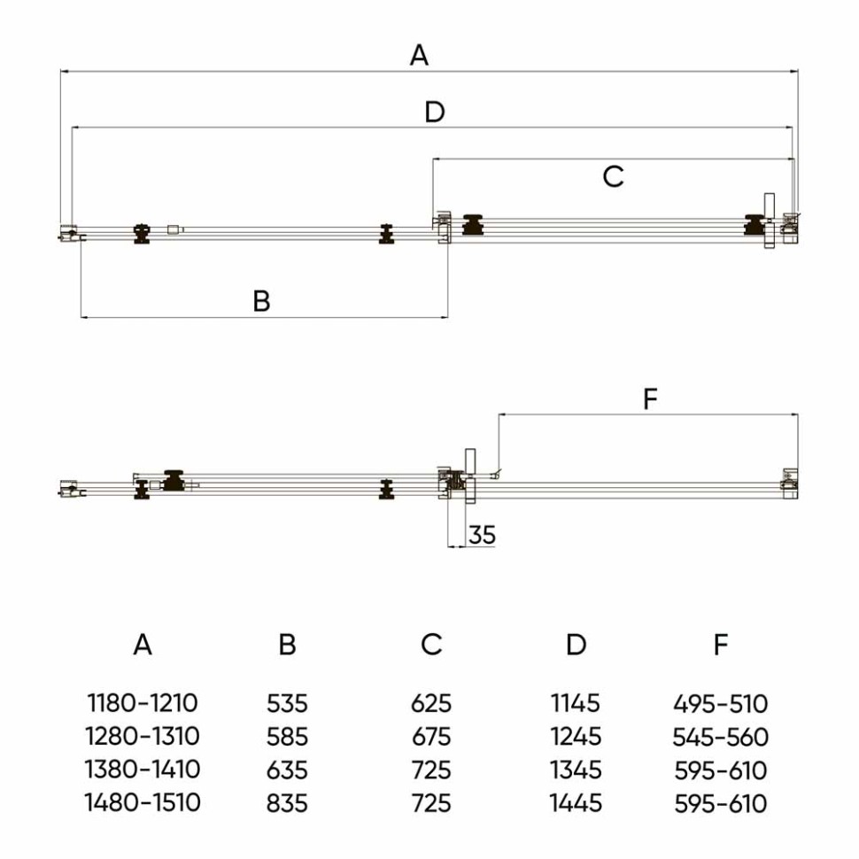 Душевая дверь Veconi Vianno VN-74, 1200x1950, хром, стекло прозрачное