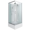 Душевая кабина Niagara Classic NG-1108-14BKT (90х90х210) средний поддон(26см),стекло матовое,4 места с полкой