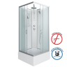 Душевая кабина Niagara Classic NG-1108-14BKT (90х90х210) средний поддон(26см),стекло матовое,4 места с полкой