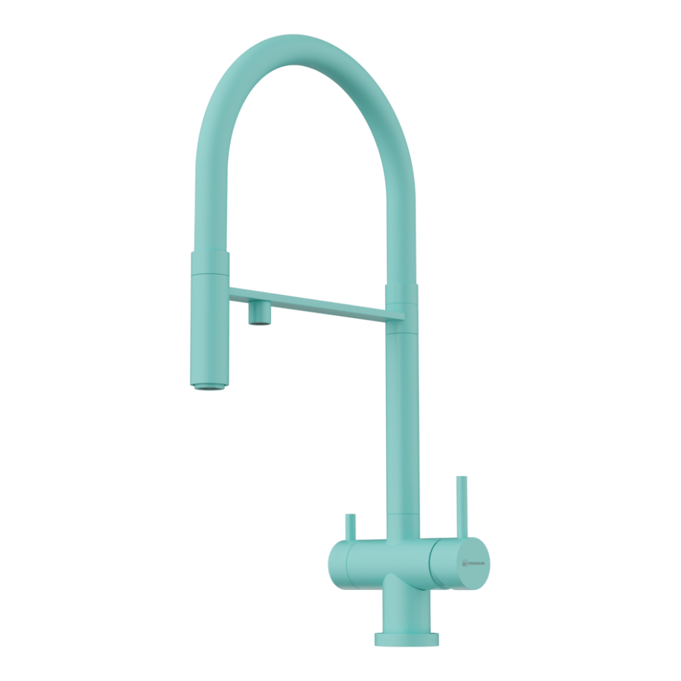 Смеситель для кухни Omoikiri Kanto-AZ латунь/azur blue