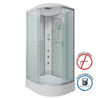 Душевая кабина Niagara Classic NG-33084-14LG (100х80х215) средний поддон(26см),стекло матовое,4 места