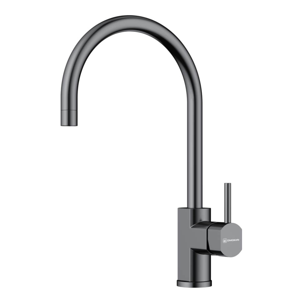 Смеситель для кухни Omoikiri Wakayama-GM латунь/вороненая сталь