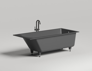 Ванна встраиваемая CASCATA 180x80 покраска по RAL полностью S-Sense Матовое