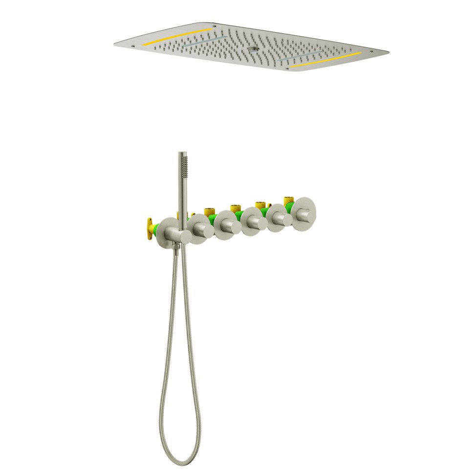 Душевая система встроенная с термостатом Timo Saona SX-2319/13SM никель