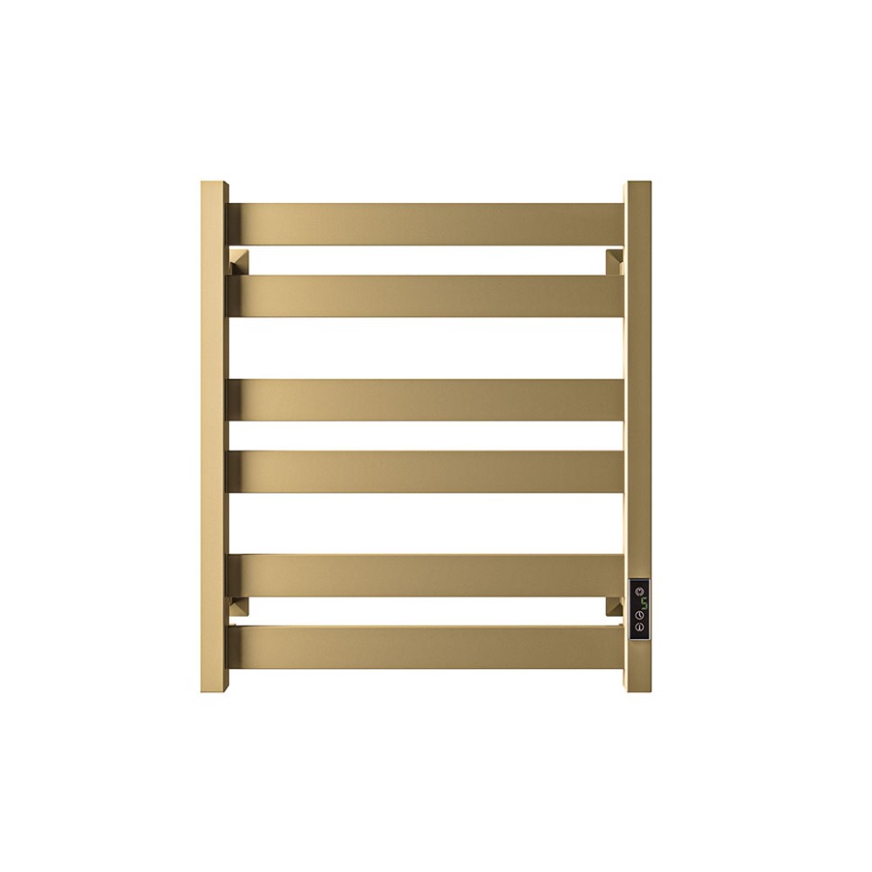 Полотенцесушитель электрический Piatto, 50/60, золото матовое