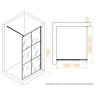 Душевая перегородка RGW WA-111B (С рисунком (шелкография), 1000)