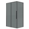 Душевое ограждение Grossman Galaxy 100.K33.01.100.21.10-200.K33.01.70.21.10 (100х70х195) раздвижная,черный матовый,стекло тонированное,2 места