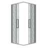 Душевое ограждение Grossman Cosmo 300.K33.02.9090.10.02 (90х90х195) квадрат,раздвижная,хром,стекло шиншилла, 1 место