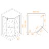 Душевой уголок RGW PA-091 (Прозрачное, 1000x1200)