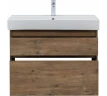 Тумба с раковиной Nova Lite 85 2 ящ. (SLIM SYNERGY) цв.дуб рустикальный