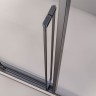 Душевой угол раздвижной Veconi Premium Ptato 300 SP GR-L, 1000х900x2000, брашированный графит, стекло прозрачное