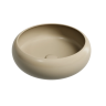 Умывальник чаша накладная круглая (цвет Капучино Матовый) Element 360x360x120мм