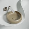 Умывальник чаша накладная круглая (цвет Капучино Матовый) Element 360x360x120мм