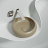 Умывальник чаша накладная круглая (цвет Капучино Матовый) Element 360x360x120мм