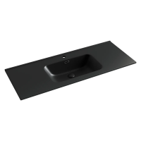 Умывальник накладной прямоугольный (цвет Черный Матовый) Element 1210x465x180мм CN7006MB