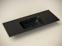 Умывальник накладной прямоугольный (цвет Черный Матовый) Element 1210x465x180мм CN7006MB
