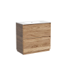 Тумба под раковину SANCOS Libra Floor напольная, 890х450х840, c двумя ящиками оснащенными доводчиками, дуб чарльстон, арт. LB90FECH
