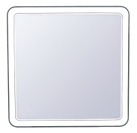 Зеркало STYLE LINE "Атлантика 80*80" с подсветкой и часами