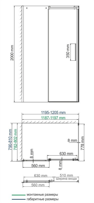Динкель (Dinkel) 58R06 Душевой уголок