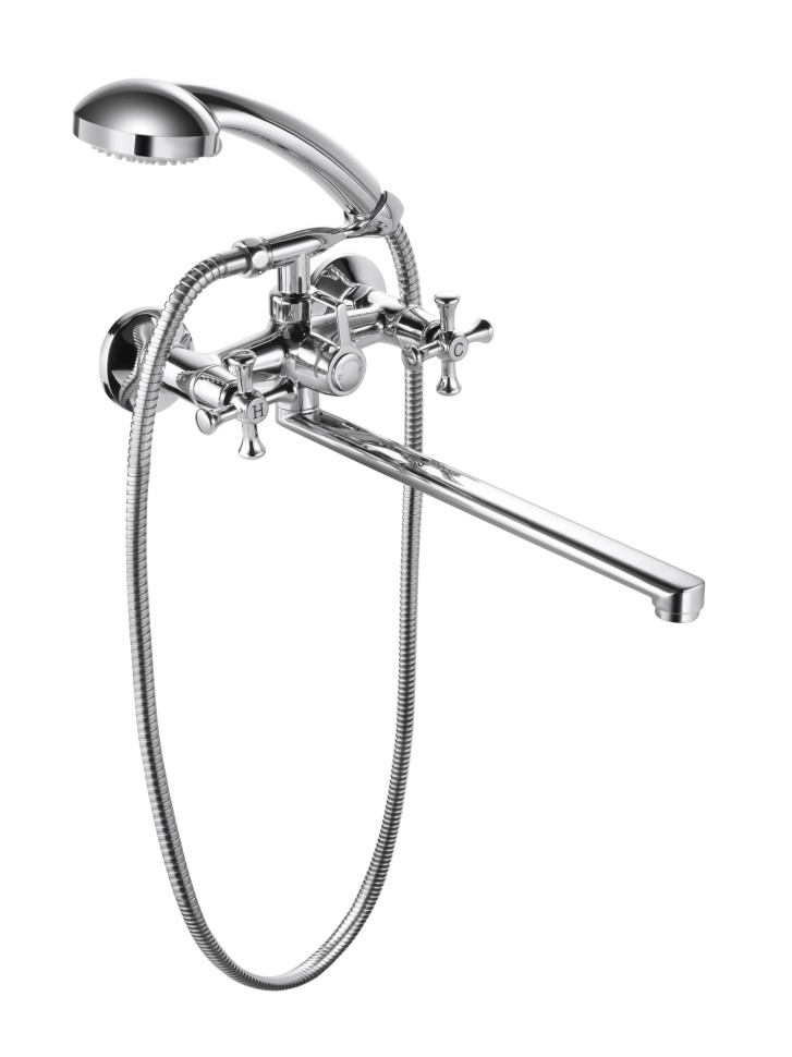 Смеситель для ванны с длинным изливом и гарнитуром OSGARD ORIT 83236