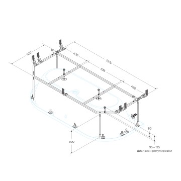 Металлический каркас CEZARES METAURO-MF