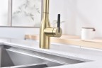 Смеситель для кухни Universal, светлое брашированное золото, Un213880-SBG, Paulmark