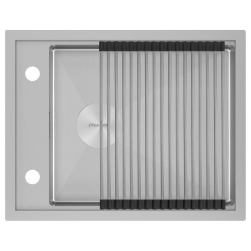 Мойка нерж. сталь SHELF 58 UNI, PM725846-BS, брашированная нерж.сталь, 580х460мм, Paulmark