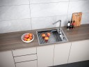 Мойка нерж. сталь SHELF 58 UNI, PM725846-BS, брашированная нерж.сталь, 580х460мм, Paulmark
